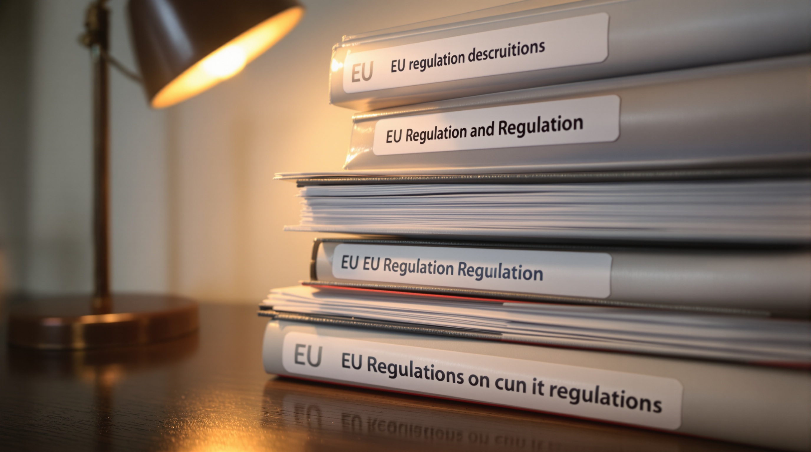 Close-up of legal documents and EU regulation binders on a desk, representing the expired ePrivacy derogation