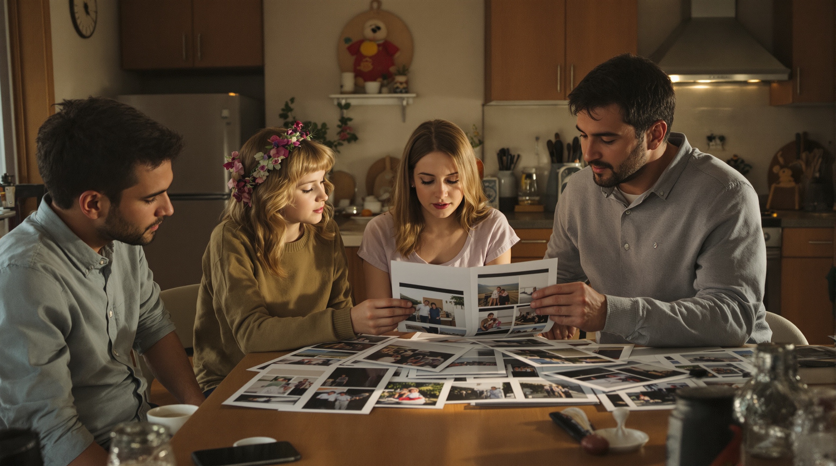 A person reviewing photo privacy settings on a laptop with a cup of coffee beside them
